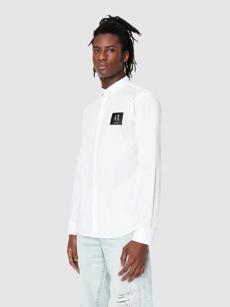 Shirt Man White Armani Exchange