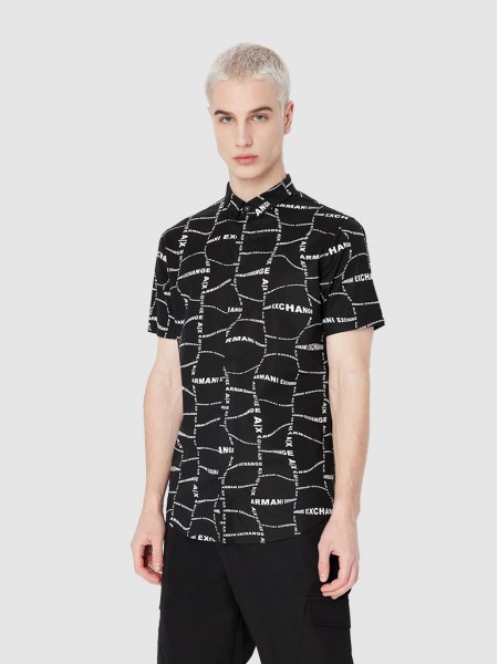 Shirt Man Black Armani Exchange