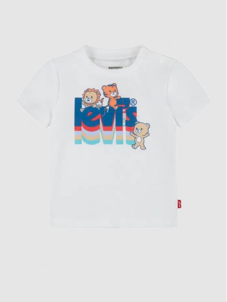 T-Shirt Baby Boy White Levis