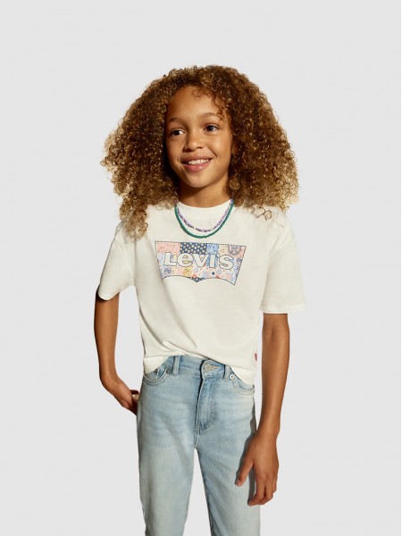 T-Shirt Girl White Levis
