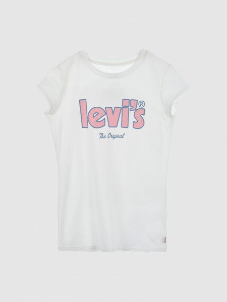 T-Shirt Girl White Levis
