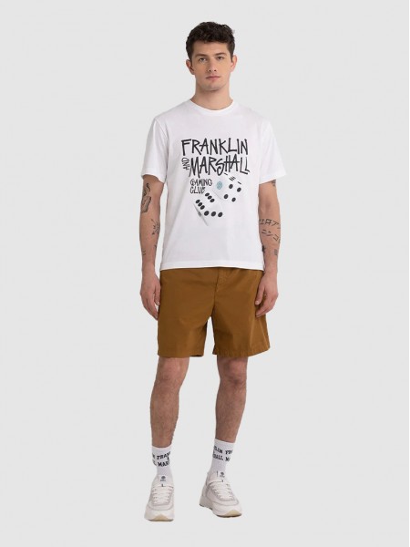 T-Shirt Man White Franklin Marshall