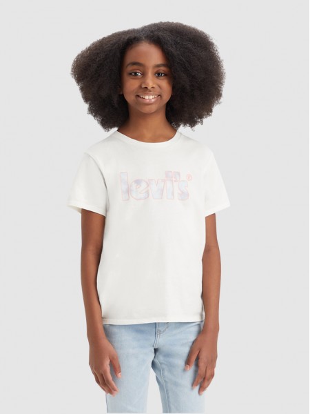 T-Shirt Girl White Levis