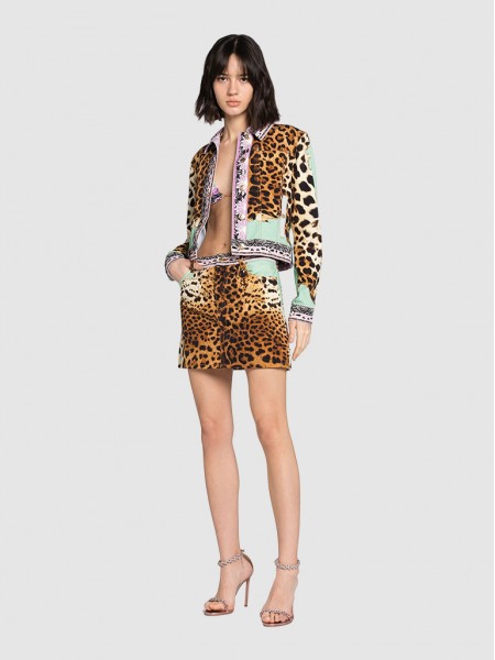 Casaco Mulher Gallo Panel Leo Just Cavalli