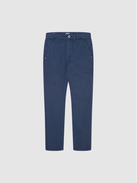 Pants Boy Navy Blue Pepe Jeans London
