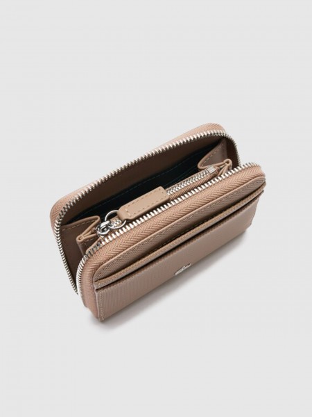 Wallet Woman Taupe Lacoste