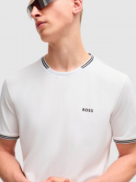 T-Shirt Homem Boss Green