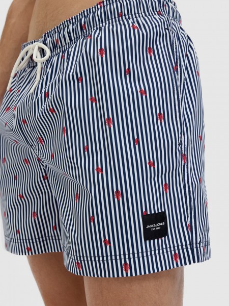 Calcao de Banho Homem Jpstmaui Swim Stripe Jack & Jones