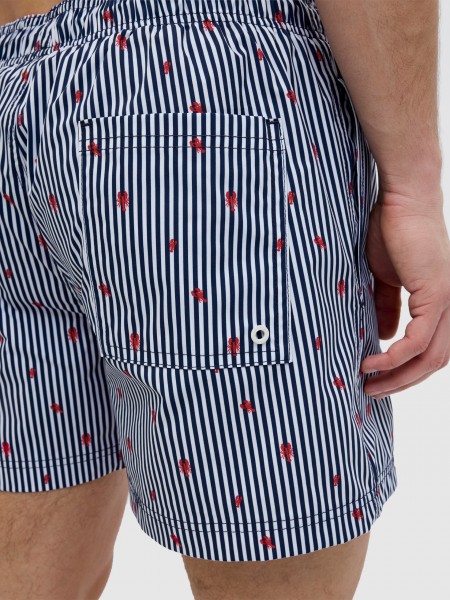 Calcao de Banho Homem Jpstmaui Swim Stripe Jack & Jones