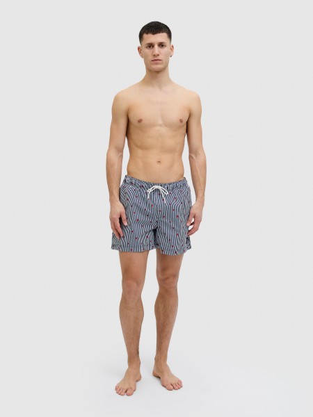 Calcao de Banho Homem Jpstmaui Swim Stripe Jack & Jones