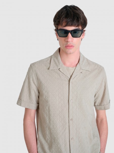 Camisa Homem Cotton Honolulu Relaxed Antony Morato