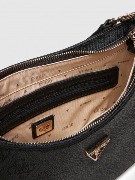 Bolsos de Hombro Mujer Negro Guess Bolsos de Hombro Mujer Negro Guess