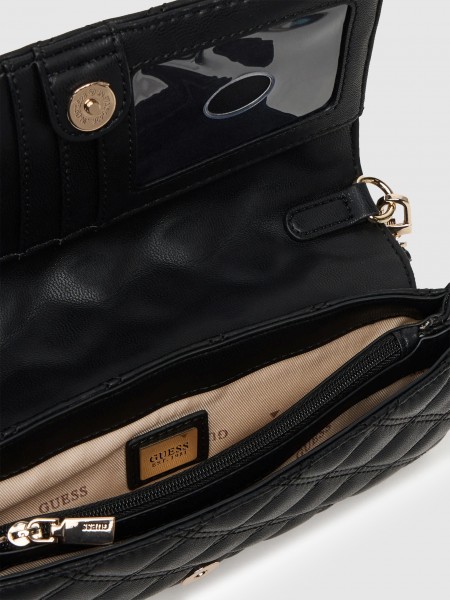 Bolsos de Hombro Mujer Negro Guess