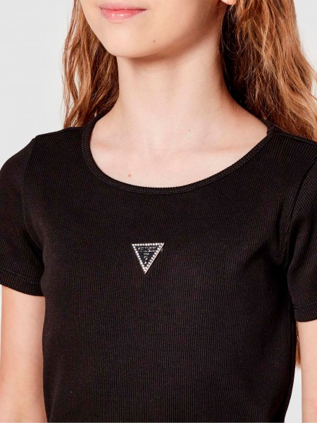Camiseta Ni�a Negro Guess