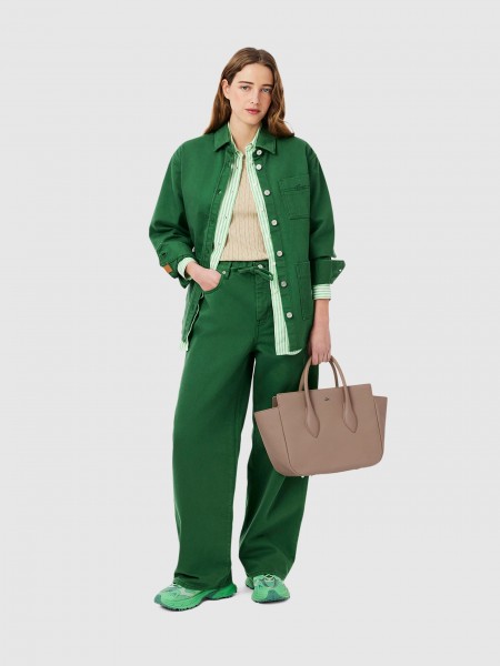 Handbag Woman Taupe Lacoste