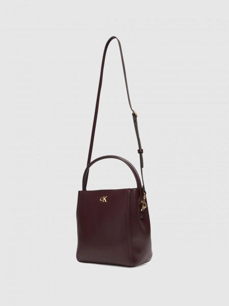 Shoulder Bags Woman Bordeaux Calvin Klein