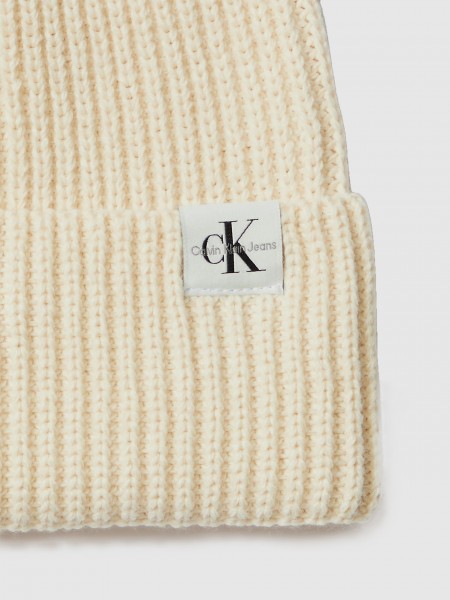 Gorro Ni�o Crema Calvin Klein