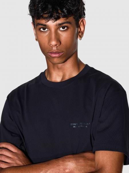 T-Shirt Man Navy Blue Armani Exchange