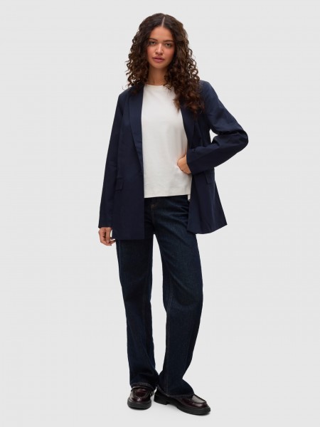 Blazer Mujer Azul Marino Vero Moda