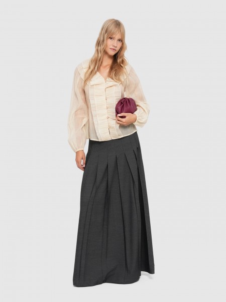 Skirt Woman Grey Vero Moda