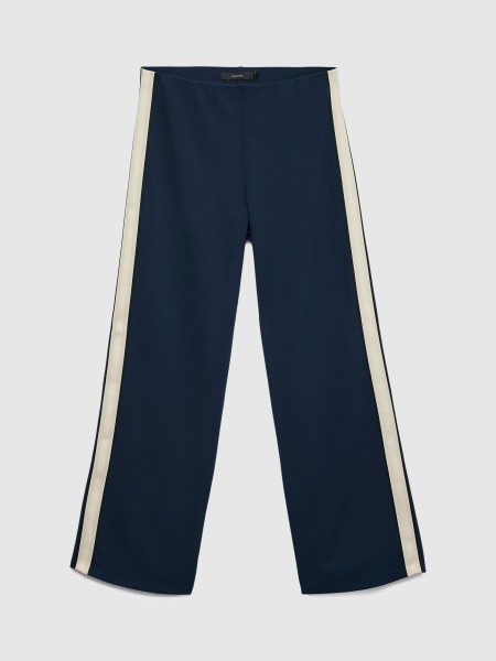 Pants Woman Navy Blue Vero Moda Pants Woman Navy Blue Vero Moda