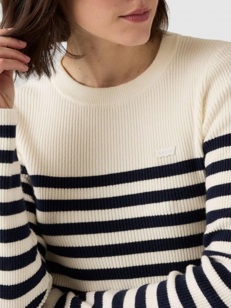 Pullover Woman Navy Blue Levis Pullover Woman Navy Blue Levis