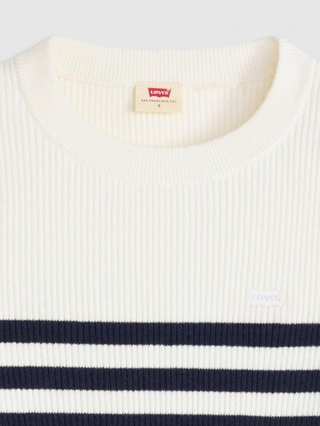 Pullover Woman Navy Blue Levis Pullover Woman Navy Blue Levis