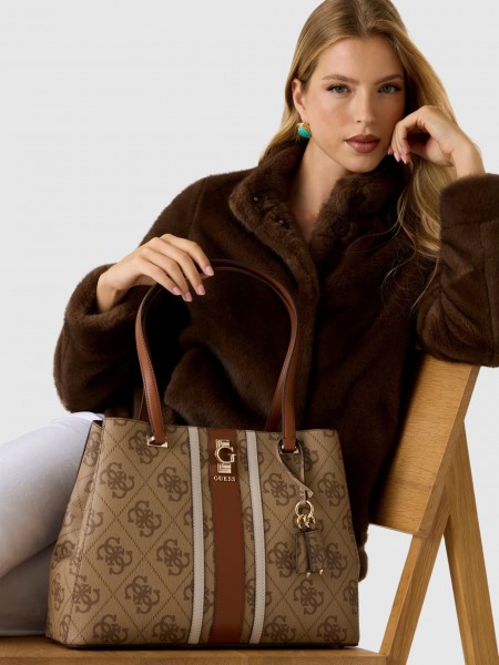 Tote Bags Woman Beige Guess