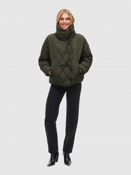 Chaqueta Mujer Verde Vila Chaqueta Mujer Verde Vila