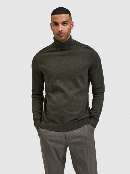 Knitwear Man Green Selected