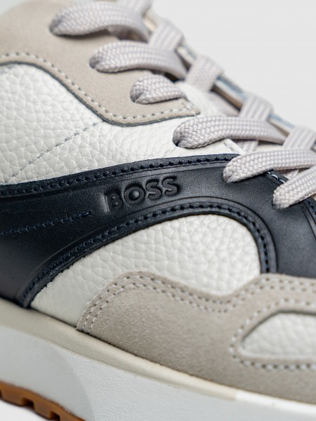 Sneakers Man Cream Boss Orange