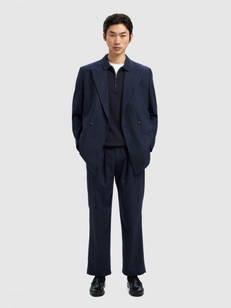 Polos Homem Slhberg Ls Half Zip Polo Noos Selected