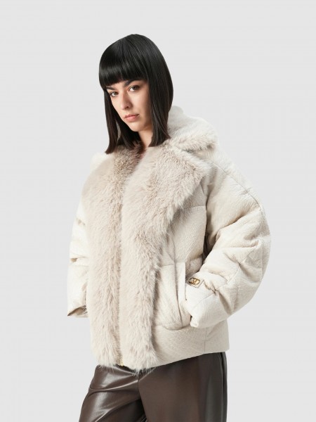 Chaqueta Mujer Blanco Marciano Chaqueta Mujer Blanco Marciano