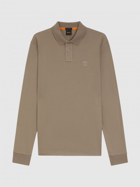 Polo Hombre Verde Boss Orange