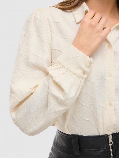Shirt Woman Cream Vila