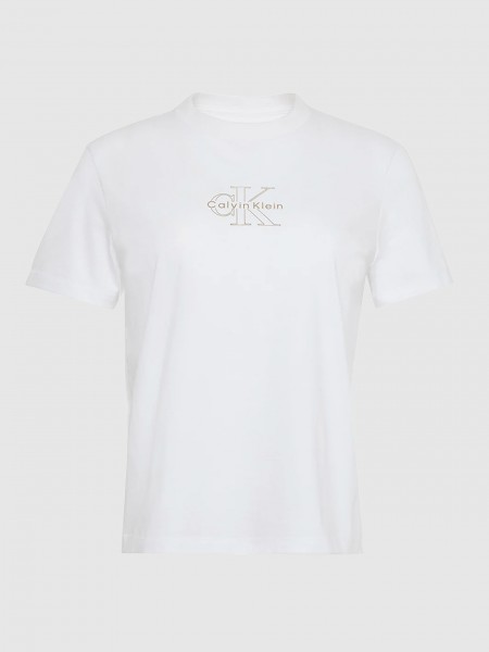 Camiseta Mujer Blanco Calvin Klein
