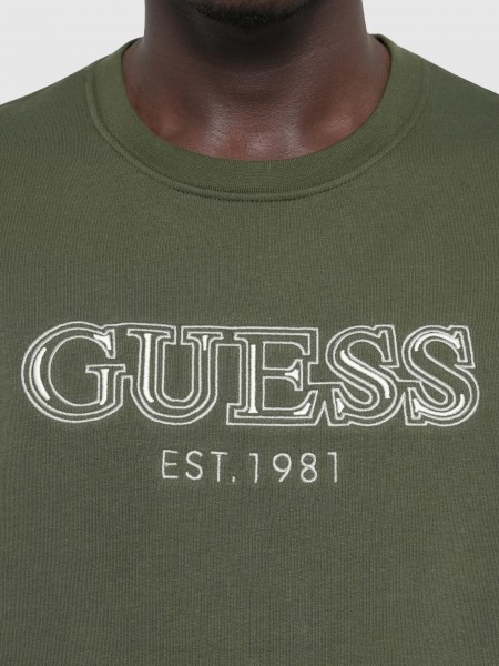 Jersey Hombre Verde Guess