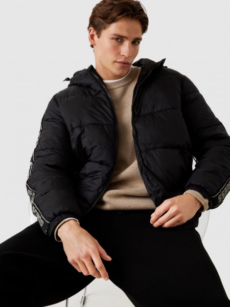 Chaqueta Hombre Negro Guess Underwear