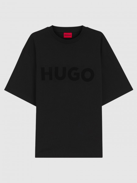 T-Shirt Man Black Hugo Boss