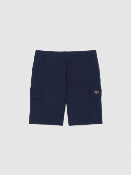 Shorts Man Navy Blue Lacoste