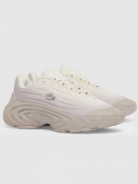Tenis Mujer Crema Lacoste