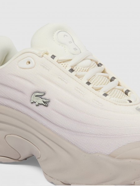 Tenis Mujer Crema Lacoste