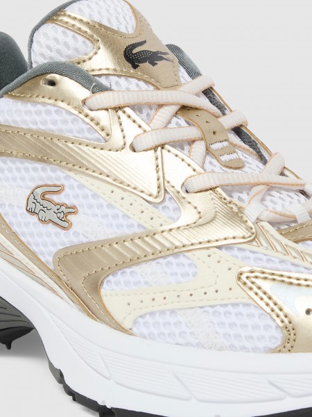 Sapatilha Lacoste Mulher Womens L003 Neo Shot Sneakers Liquid Gold Pack