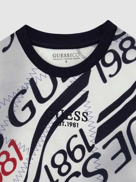 T-Shirt Guess Menino Oversize Ss T-Shirt