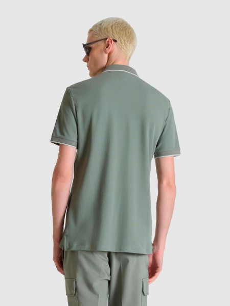 Polo Shirt Man Green Antony Morato