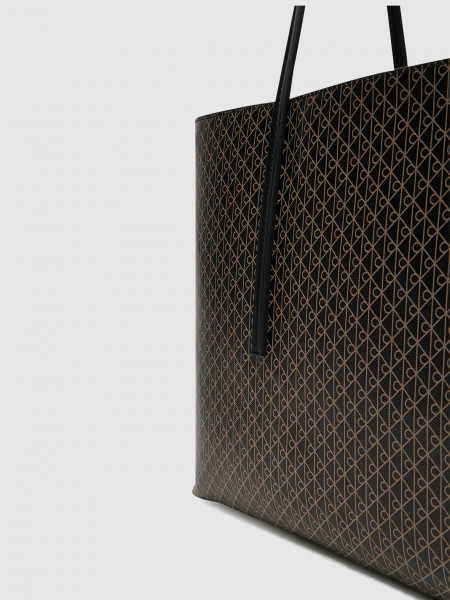Mala Calvin Klein Mulher Emblem Aop Tote W/ Pouch