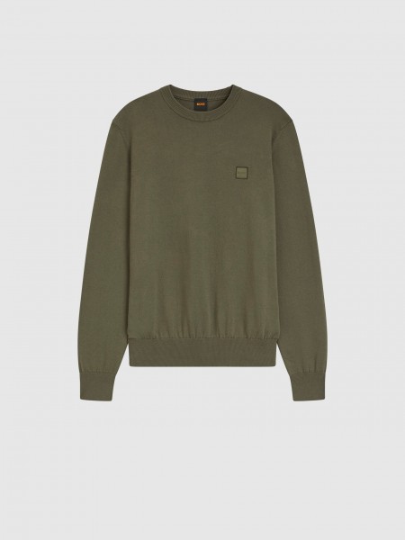 Pullover Man Green Boss