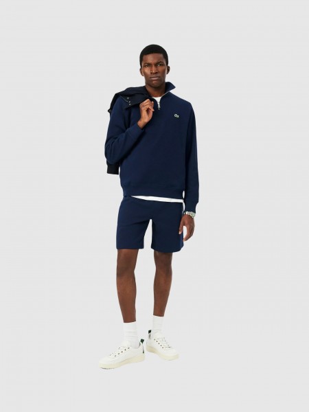 Camisola Lacoste Homem Half-Zip Sweatshirts Male Adult Knit