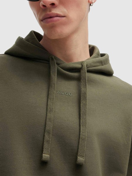 Sweatshirt Man Green Hugo Boss