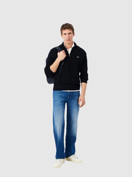 Camisola Lacoste Homem Half-Zip Sweaters Male Adult Sweater